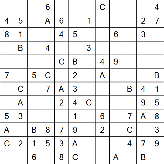 Sudoku 12x12 - Medium