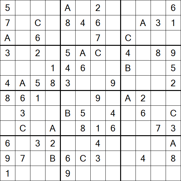 Sudoku 12x12 - Medio