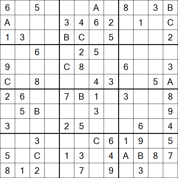 Sudoku 12x12 - Medio