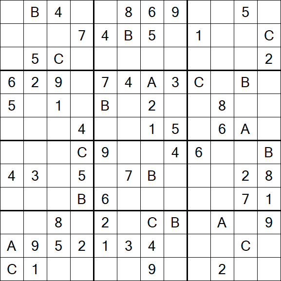 Sudoku 12x12 - Medium