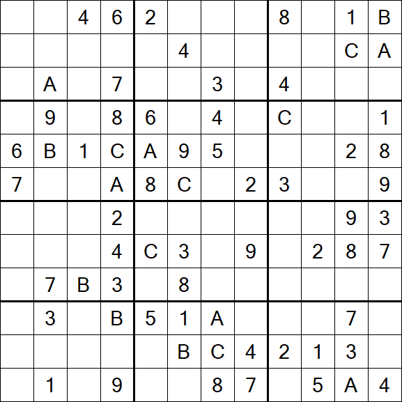 Sudoku 12x12 - Medium