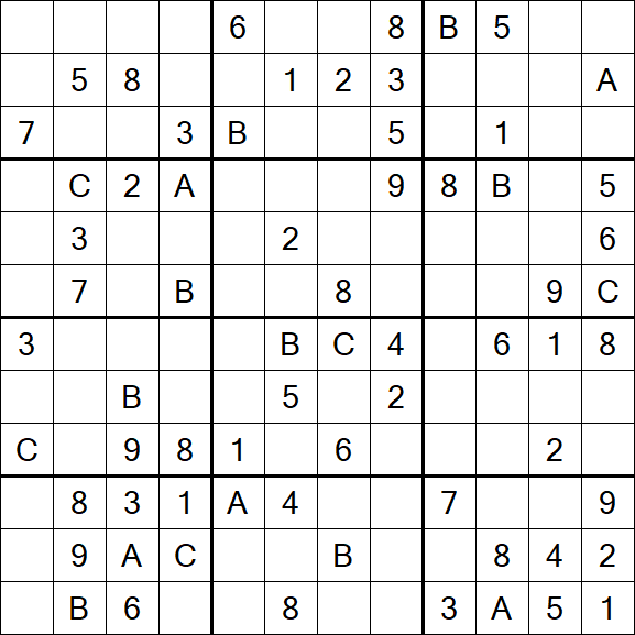Sudoku 12x12 - Medium