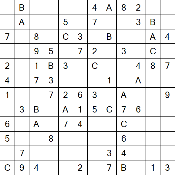 Sudoku 12x12 - Medium