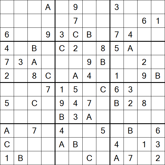 Sudoku 12x12 - Medium