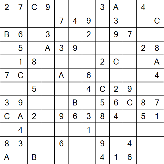 Sudoku 12x12 - Medium