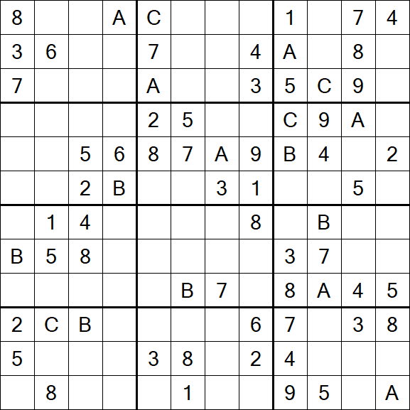 Sudoku 12x12 - Medium