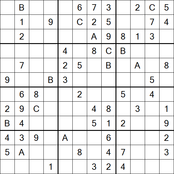 Sudoku 12x12 - Medium