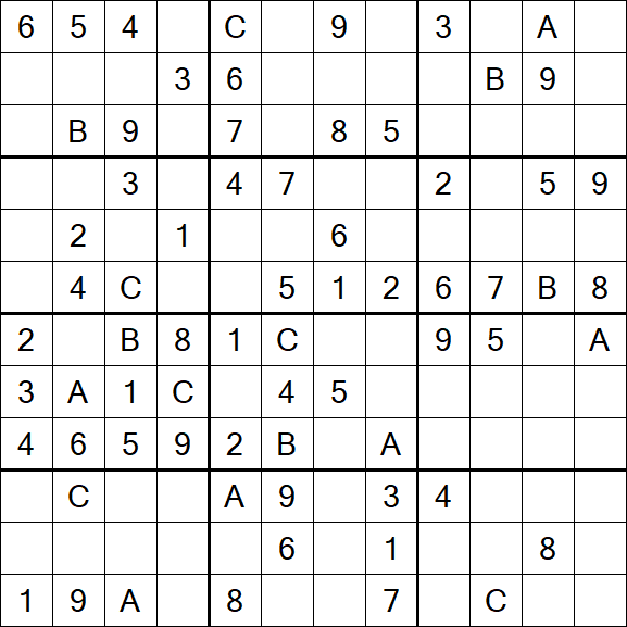 Sudoku 12x12 - Medium