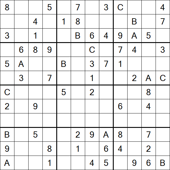 Sudoku 12x12 - Medium