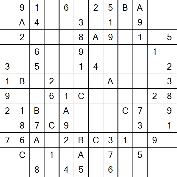 Sudoku 12x12 - Medium