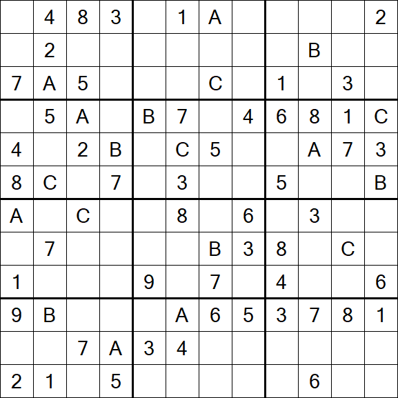 Sudoku 12x12 - Medium