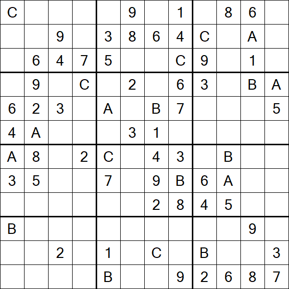 Sudoku 12x12 - Medium