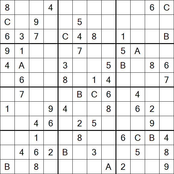 Sudoku 12x12 - Medium