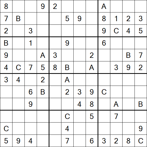 Sudoku 12x12 - Medium