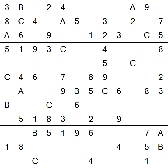 Sudoku 12x12 - Médio