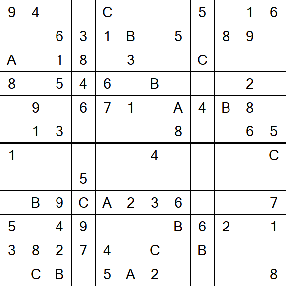 Sudoku 12x12 - Médio