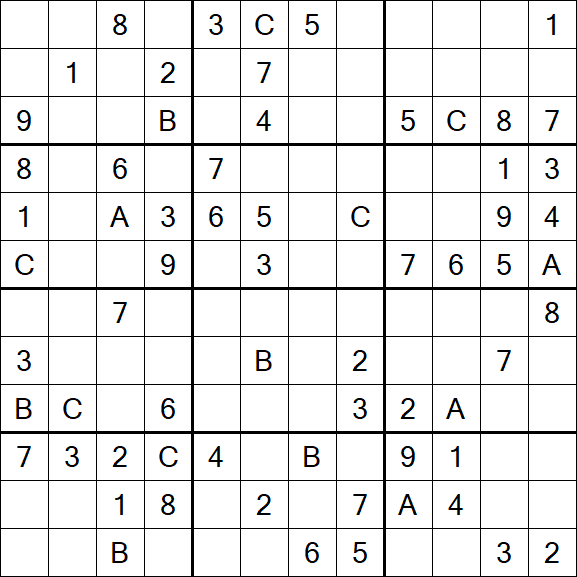 Sudoku 12x12 - Médio