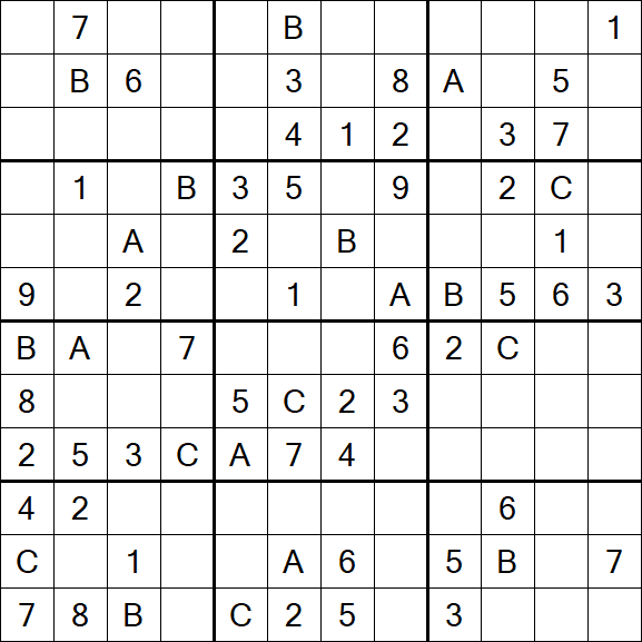 Sudoku 12x12 - Médio