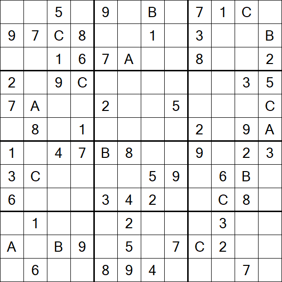 Sudoku 12x12 - Médio