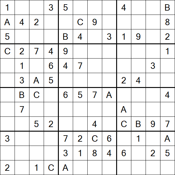 Sudoku 12x12 - Médio