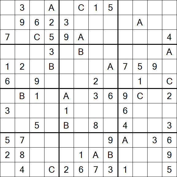 Sudoku 12x12 - Médio