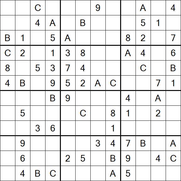 Sudoku 12x12 - Médio