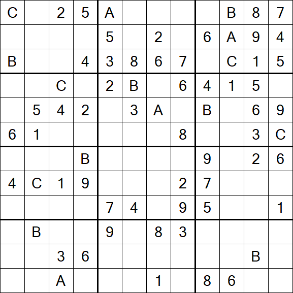 Sudoku 12x12 - Médio