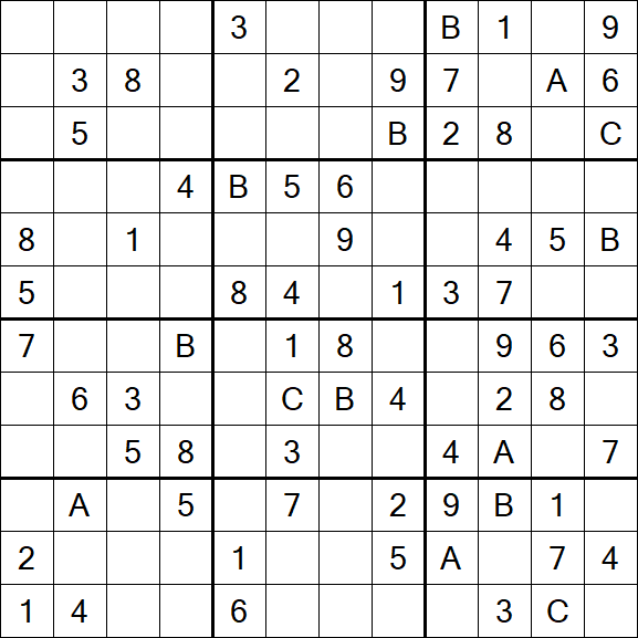 Sudoku 12x12 - Médio
