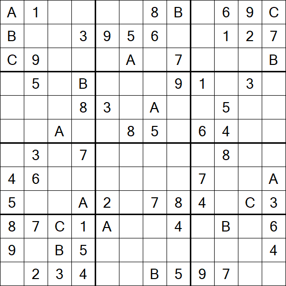 Sudoku 12x12 - Medium