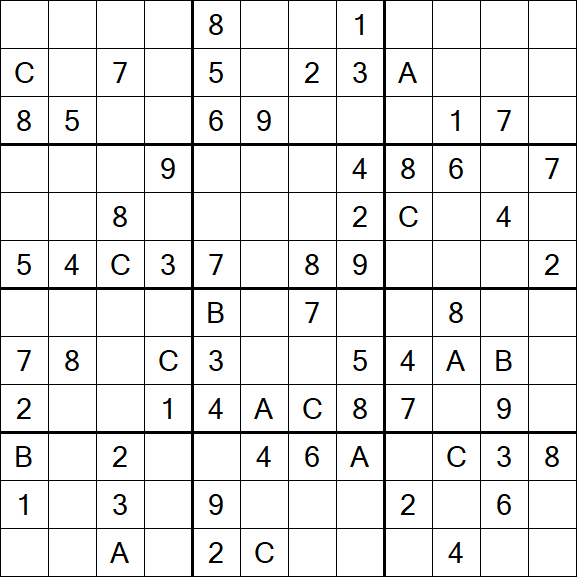 Sudoku 12x12 - Medium