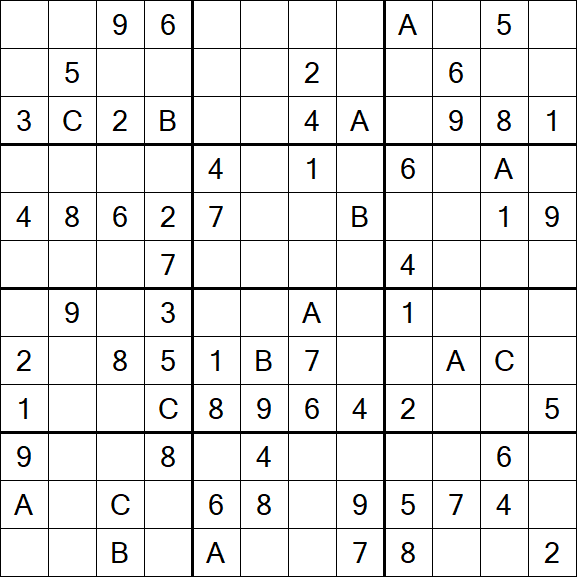 Sudoku 12x12 - Medium