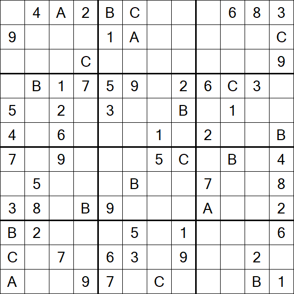 Sudoku 12x12 - Médio