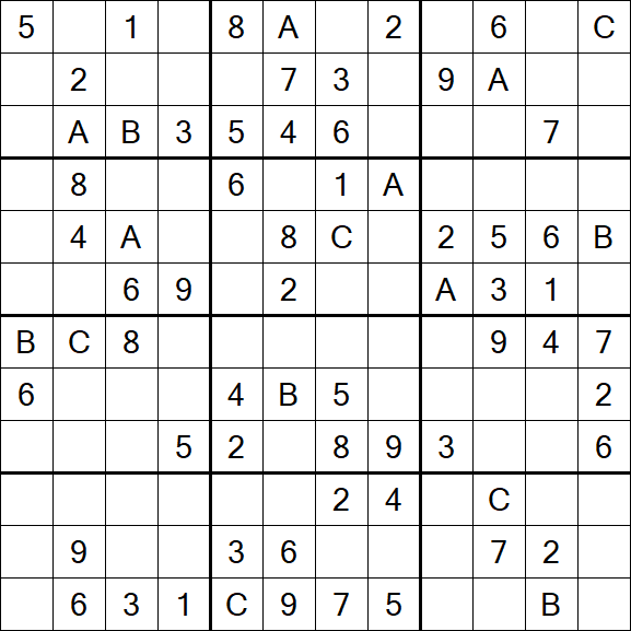 Sudoku 12x12 - Médio
