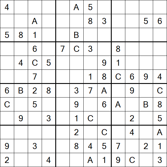 Sudoku 12x12 - Mittel