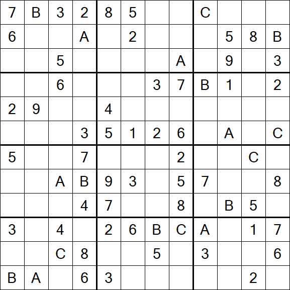 Sudoku 12x12 - Moyen