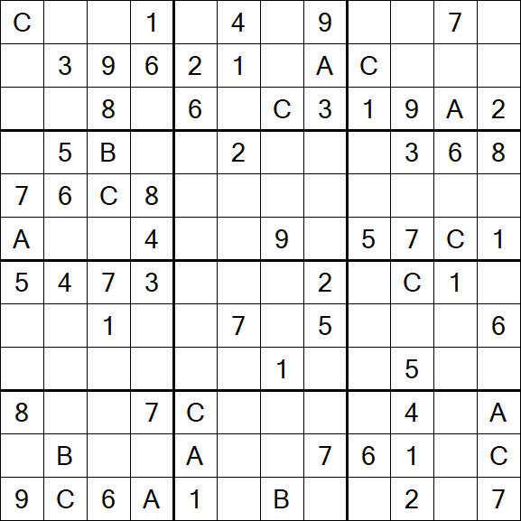 Sudoku 12x12 - Mittel