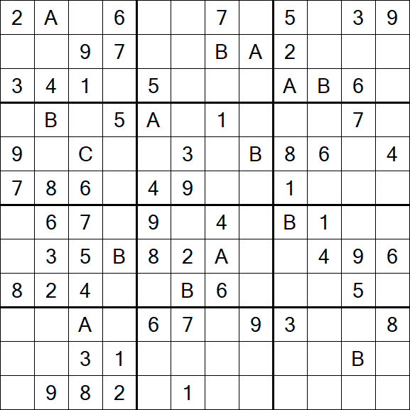 Sudoku 12x12 - Mittel