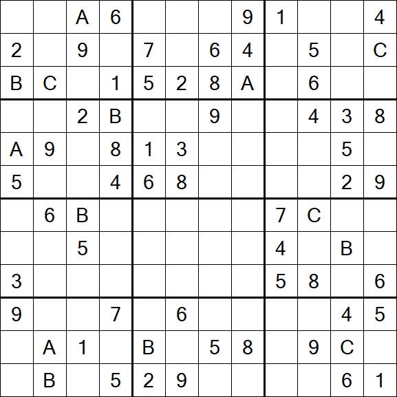 Sudoku 12x12 - Medium