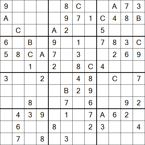 Sudoku 12x12 - Mittel