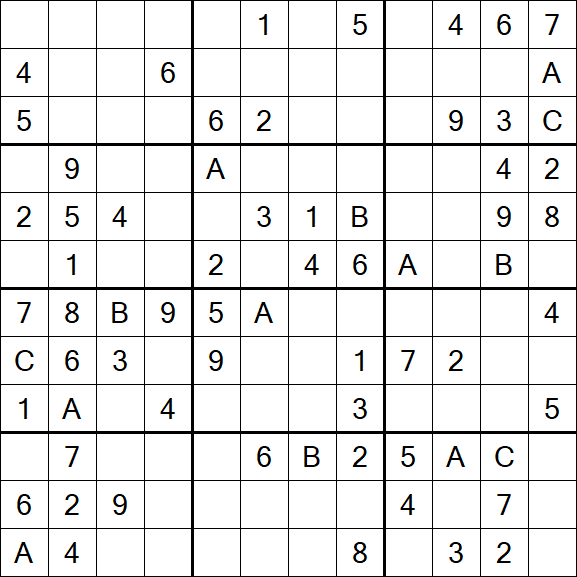 Sudoku 12x12 - Mittel