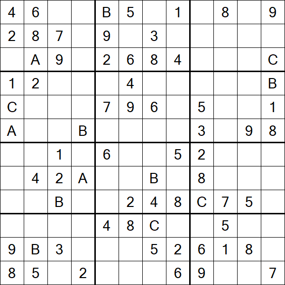 Sudoku 12x12 - Mittel