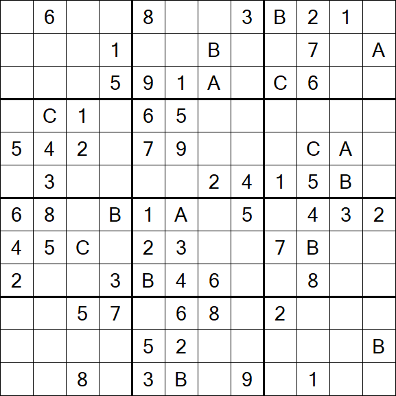 Sudoku 12x12 - Mittel