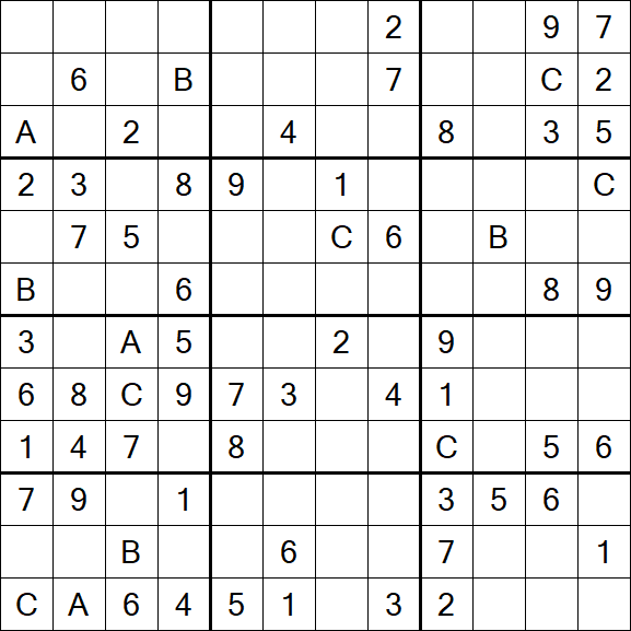 Sudoku 12x12 - Mittel