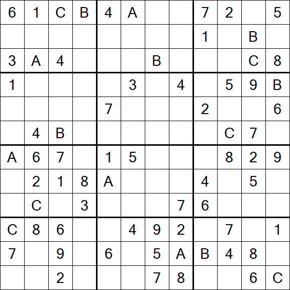 Sudoku 12x12 - Mittel