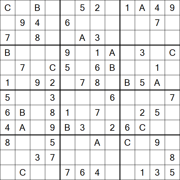 Sudoku 12x12 - Medio