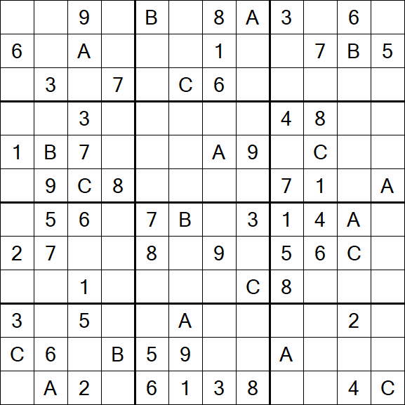 Sudoku 12x12 - Medio
