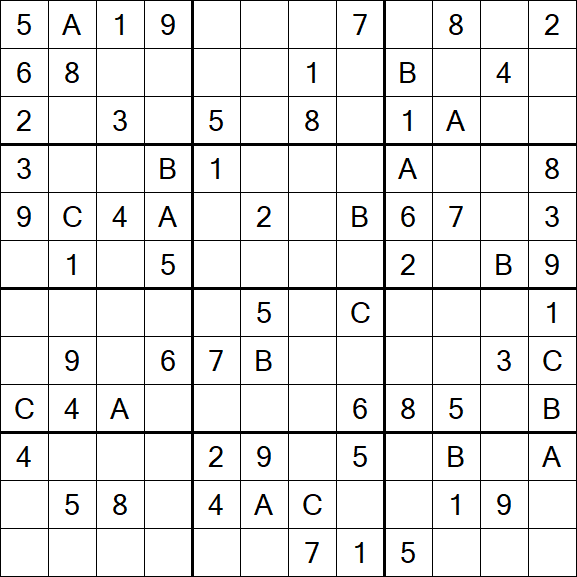Sudoku 12x12 - Medio