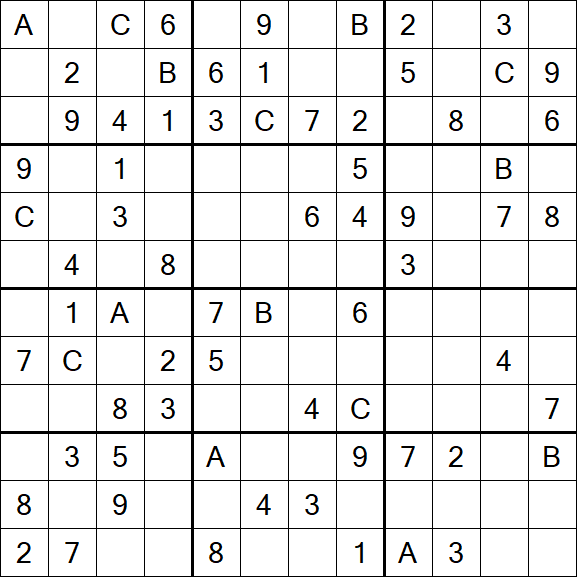 Sudoku 12x12 - Medio