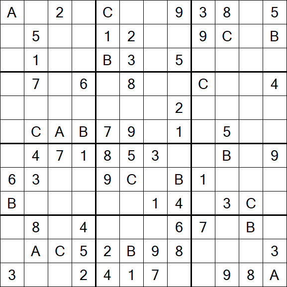 Sudoku 12x12 - Medio