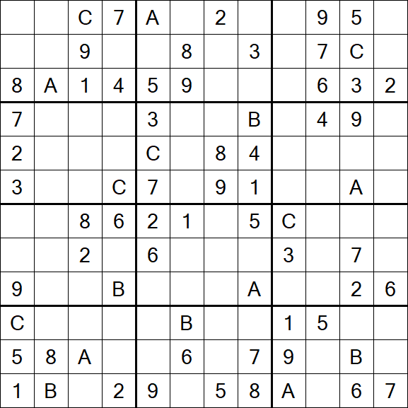 Sudoku 12x12 - Medio